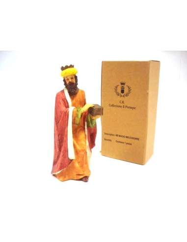 PERSONAGGI PRESEPE: vendita online RE MAGIO MELCHIORRE 19X8X8CM in offerta