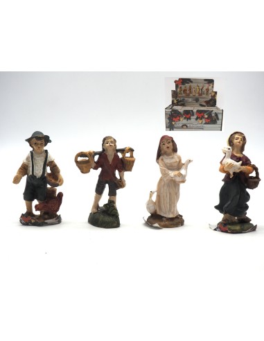 PERSONAGGI PRESEPE: vendita online SOGGETTO C/ANIMALE 10CM ASSORTITO in offerta