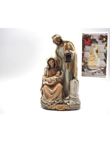 PERSONAGGI PRESEPE: vendita online NATIVITA' PEZZO UNICO 25X14X9,5CM CREMA in offerta