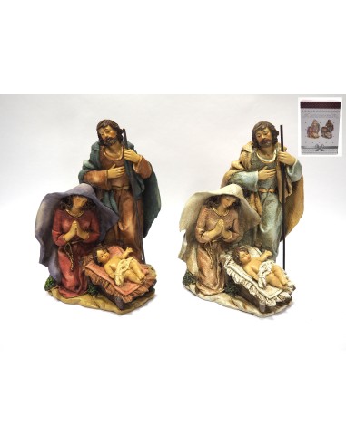 PERSONAGGI PRESEPE: vendita online NATIVITA PEZZO UNICO SU BASE 20,5X14X13CM VESTE TESSUTO in offerta