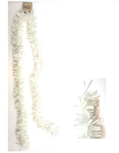 SFERE E PENDAGLI: vendita online FILO DECORATIVO ALBERO 200CM BIANCO SATINATO in offerta