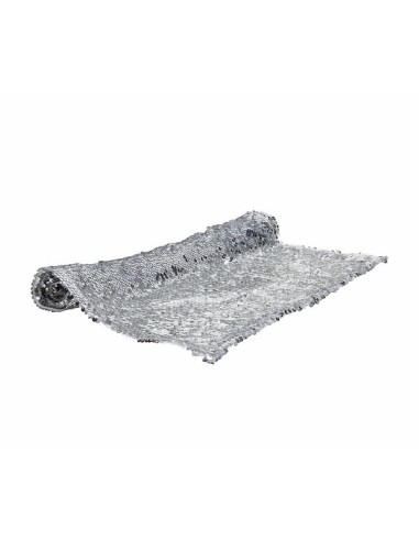 TESSILE: vendita online RUNNER PAILLETTES SILVER 40X140CM ANTIMACCHIA in offerta