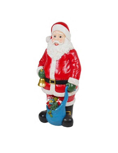 OGGETTISTICA NATALE: vendita online STATUA BABBO NATALE CON SACCO DONI 58X41,5X122CM in offerta