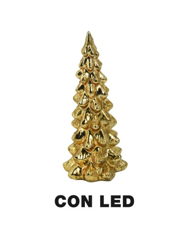 OGGETTISTICA NATALE: vendita online ALBERO VETRO 13X31,3CM ORO in offerta