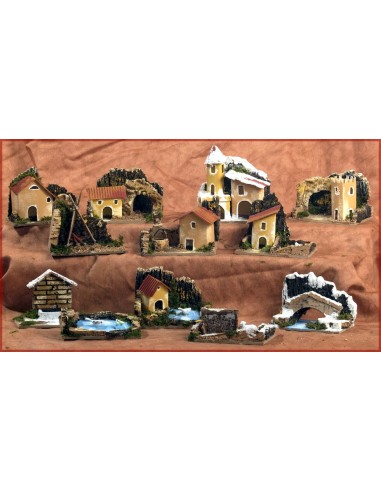 ACCESSORI PRESEPE: vendita online AMBIENTE PRESEPE CASE 85109 in offerta