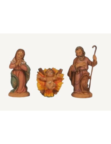 PERSONAGGI PRESEPE: vendita online NATIVITÀ TIPO LEGNO CM. 10 PZ 3 SET IN BUSTA in offerta