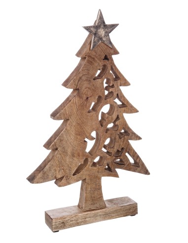 OGGETTISTICA NATALE: vendita online PINO 0926256 LARIX LEGNO GRANDE in offerta