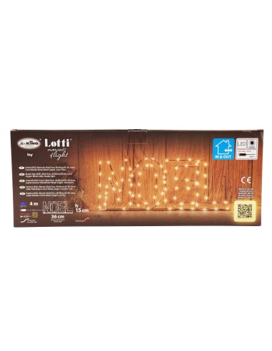 LUCI DI NATALE: vendita online SCRITTA LUMINOSA NOEL 59689 MICROLED BIANCO CALDO in offerta