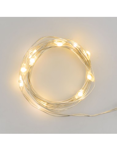 LUCI DI NATALE: vendita online Catena Lineare 2 Metri 20 MicroLED Bianco Caldo di Natale, La Magia di Natale a Casa Tua in of...