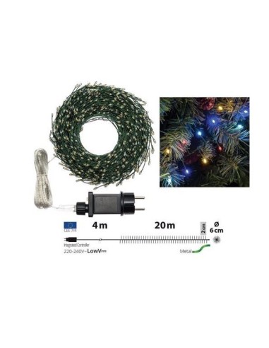 LUCI DI NATALE: vendita online Catena Luminosa Esterna da 20mt e 1000 MicroLED Multicolore RGB - Effetti Luce Dinamici in off...