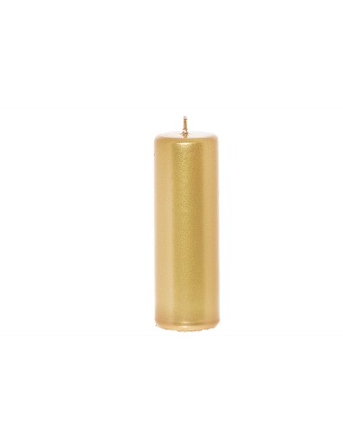 CANDELE E GIROCANDELE: vendita online CANDELA 88814 PILLAR 15CM ORO in offerta