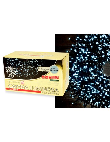 LUCI DI NATALE: vendita online S/LUM 87655 CATENA 1152LED BIANCO FREDDO in offerta