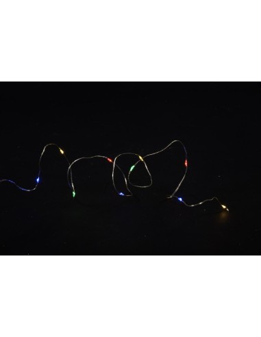 LUCI DI NATALE: vendita online S/LUM 06806 CATENA 40MICROLED MULTICOLOR in offerta