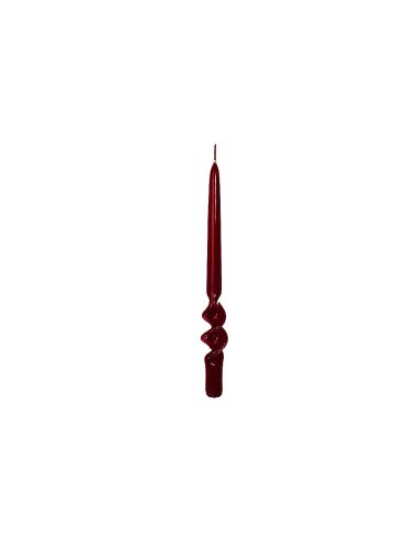 CANDELE E GIROCANDELE: vendita online CANDELA 69377 SPIRALE BORDEAUX 29CM in offerta