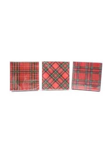 TESSILE: vendita online CONF 20 TOVAGLIOLI 11435 TARTAN 33X33 ASS in offerta