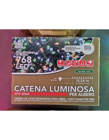 LUCI DI NATALE: vendita online SERIE LUMINOSA 768 LED MULTICOLOR 69471 in offerta