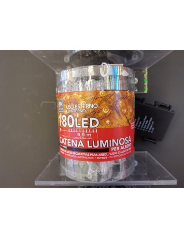 LUCI DI NATALE: vendita online S/LUM 68566 CATENA 180LED SUPER CALDO in offerta