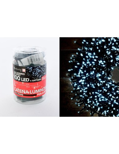 LUCI DI NATALE: vendita online S/LUM 84234 CATENA 100LED BIANCO in offerta