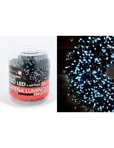 LUCI DI NATALE: vendita online S/LUM 84265 CATENA 180LED BIANCO in offerta