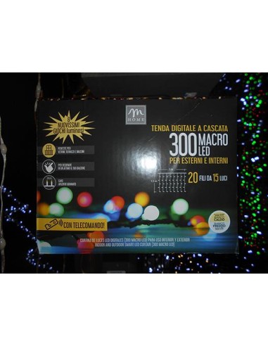 LUCI DI NATALE: vendita online Tenda Bicolore 300 LED con Giochi Immagini e Doppio Telecomando 2x1,5 m di Natale - La Magia d...