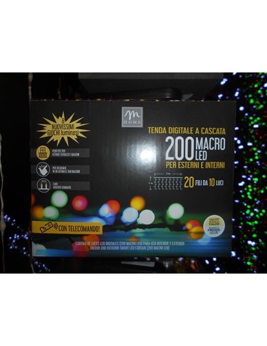 LUCI DI NATALE: vendita online TENDA 61420 DIGIT 200L BICOLOR C/GIOCHI IMMAGINI DOPPIO TELEC 2X1MT in offerta