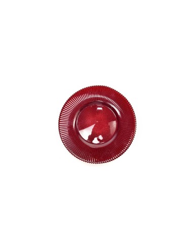 VETRERIE: vendita online PIATTO FRUTTA 32832 VETRO ARIA 22,5CM ROSSO in offerta