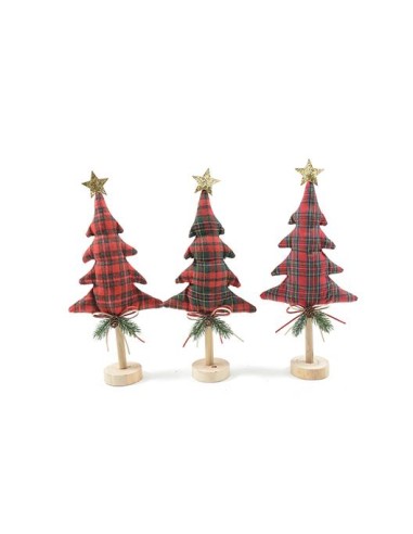 OGGETTISTICA NATALE: vendita online ALBERO NATALIZIO 53272 TARTAN 37CM ASSORTITO in offerta