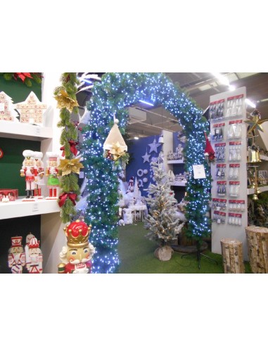 ALBERI DI NATALE: vendita online Portico Natalizio Arrotondato altezza 230 e larghezza 100 cm in offerta