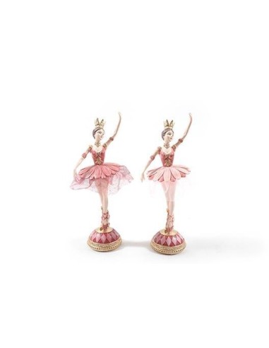 OGGETTISTICA NATALE: vendita online BALLERINA VESTITO ROSA RESINA 11X11X26CM ASSORTITO in offerta