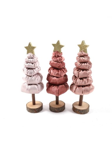 OGGETTISTICA NATALE: vendita online ALBERO DI NATALE PINKY BOO 9X5X28CM COLORI ASSORTITI in offerta