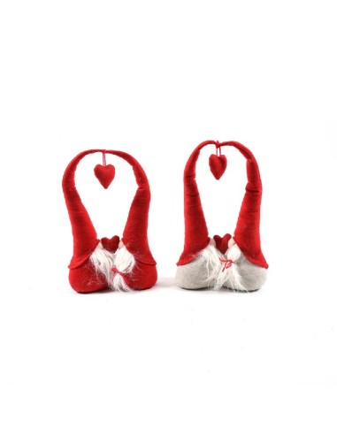 OGGETTISTICA NATALE: vendita online Coppia Gnomi Love 23X8.5X37CM - La Magia di Natale a Casa Tua in offerta