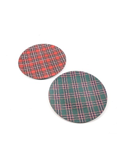 SOTTOPIATTI: vendita online SOTTOPIATTO TARTAN PLASTICA D33CM COLORI ASSORTITI in offerta