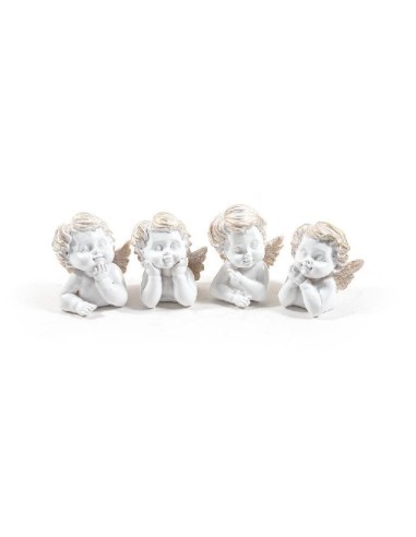 OGGETTISTICA NATALE: vendita online Angelo in Resina 8X8X6CM Assortito - La Magia di Natale a Casa Tua in offerta