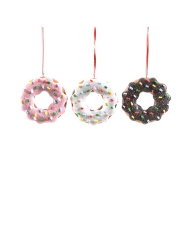 SFERE E PENDAGLI: vendita online PENDENTE DONUT ARGILLA MORBIDA D8CM ASSORTITO in offerta