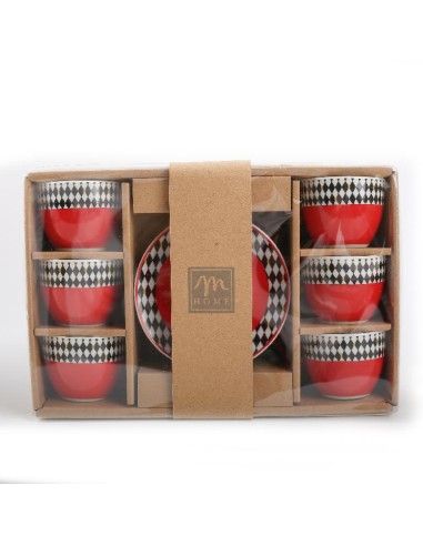 PORCELLANE: vendita online SET 6TZ CAFFE WONDERLAND CON PIATTINO PORCELLANA in offerta