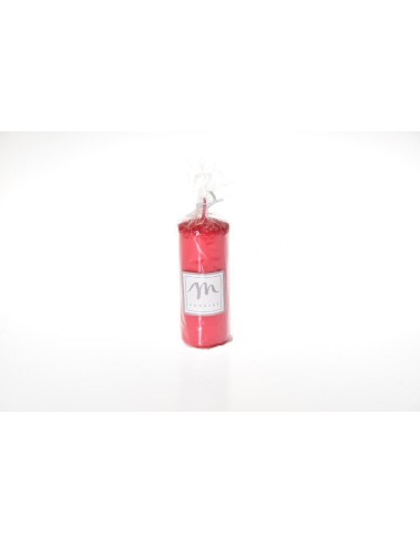 CANDELE E GIROCANDELE: vendita online CANDELA PILLAR LUCIDA ROSSO 10X4CM in offerta