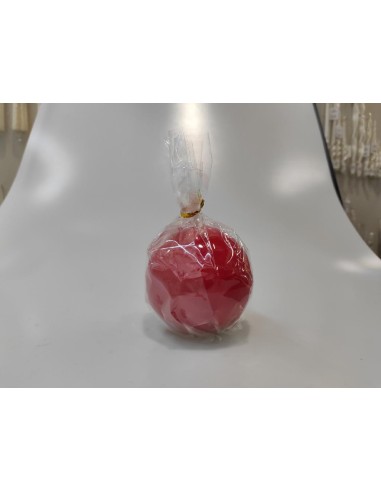 CANDELE E GIROCANDELE: vendita online CANDELA SFERA LUCIDA D8CM ROSSO in offerta