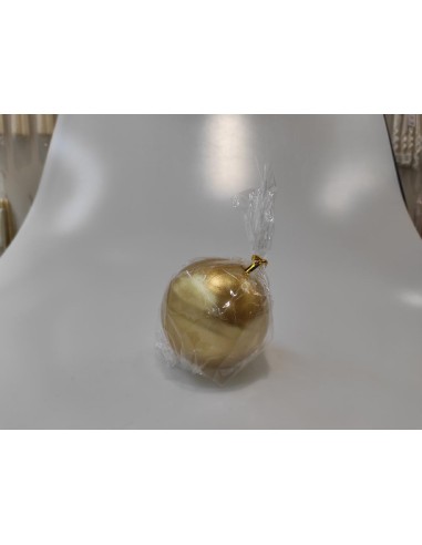 CANDELE E GIROCANDELE: vendita online CANDELA SFERA LUCIDA D8CM ORO in offerta