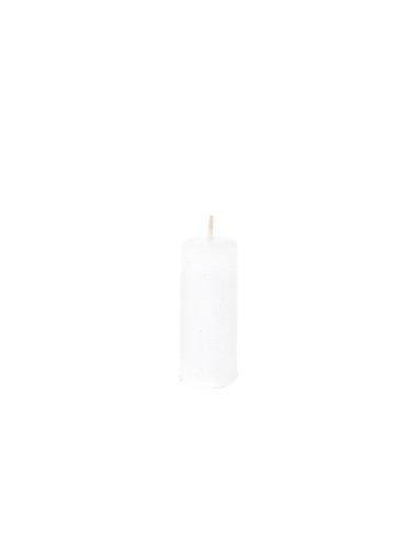 CANDELE E GIROCANDELE: vendita online CANDELA PILLAR LUCIDA 10X4CM BIANCO in offerta