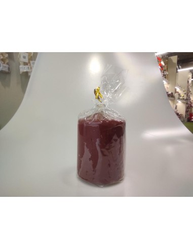 CANDELE E GIROCANDELE: vendita online CANDELA PILLAR LUCIDA 8X7CM BORDEAUX in offerta