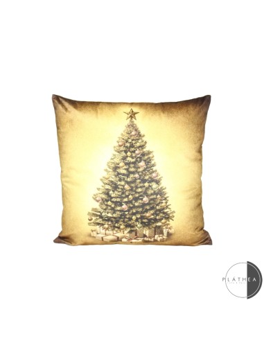 TESSILE: vendita online CUSCINO DEC ALBERO 45X45CM VELLUTO/POLIESTERE in offerta