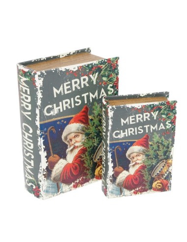 OGGETTISTICA NATALE: vendita online SCATOLA LIBRO MERRY CHRISTMAS 136430 in offerta