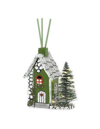 OGGETTISTICA NATALE: vendita online N 8533VE MINI FATTORIA NATALIZIA C/ALBERO LED VERDE in offerta