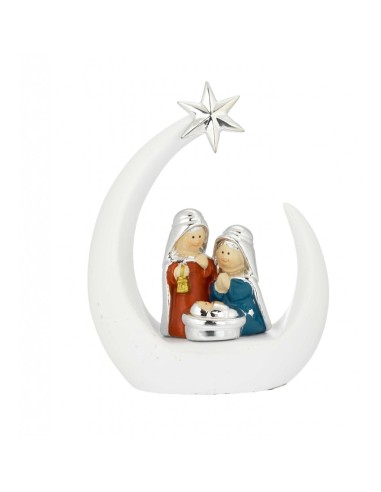 OGGETTISTICA NATALE: vendita online N 8527-09 MINIPRESEPE SU GOCCIA BIANC in offerta