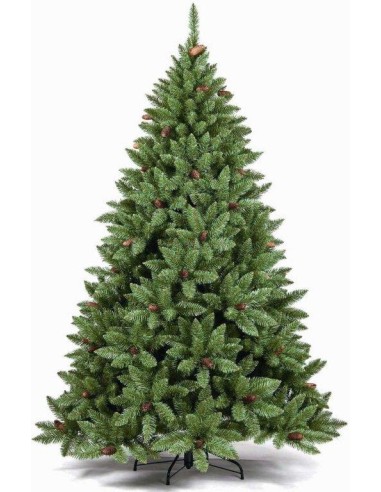 ALBERI DI NATALE: vendita online Albero di Natale "boemia" altezza 210cm diametro 112 cm con 776 rami con pigne in PVC e PP i...