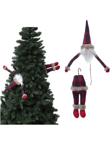 SFERE E PENDAGLI: vendita online BABBO SCOZZESE 74635 80CM PER ALBERO in offerta