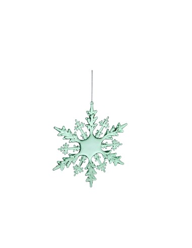 SFERE E PENDAGLI: vendita online PENDENTE 71464 FIOCCO NEVE TRASP.20,5CM in offerta