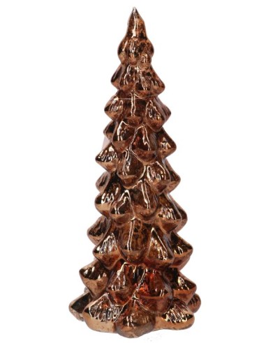 OGGETTISTICA NATALE: vendita online ALBERO VETRO RAME 11X25CM CON LED in offerta