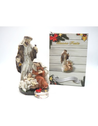 PERSONAGGI PRESEPE: vendita online NATIVITÀ CON PECORA 25X15CM in offerta