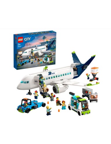 GIOCATTOLO PUBBLICIZZATO: vendita online LEGO City Aereo Passeggeri, Aeroplano Giocattolo, Veicoli dell'Aeroporto, 9 Minifigu...